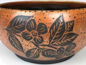 Dogwood Pottery Bowl by Terry Plasket.