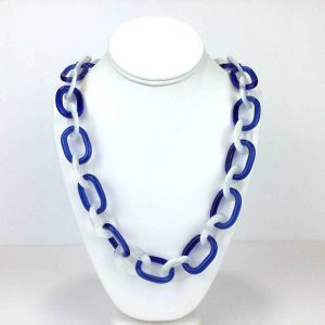 blue and clear chain
