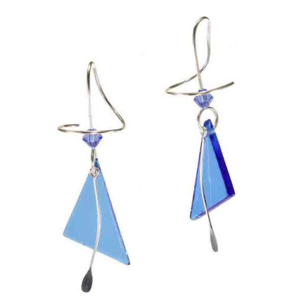 Fused Glass Earring FW TB