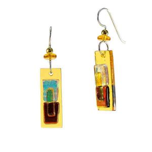 DeVeer Designs Fused Glass Earrings OPR A