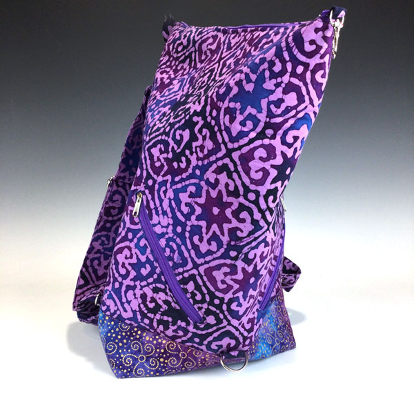 Purple Batik Rucksack Backpack – Dianne Wood