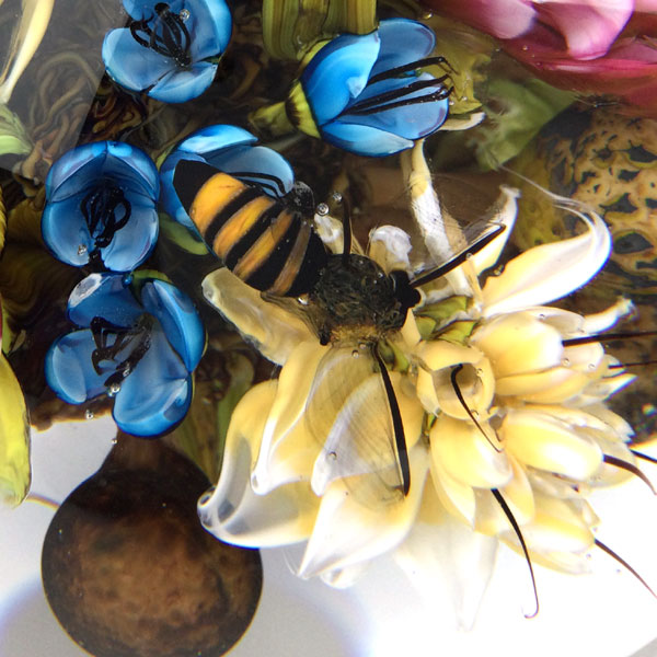 Emily Dickinson’s Garden Cluster Orb w/ Honeybees