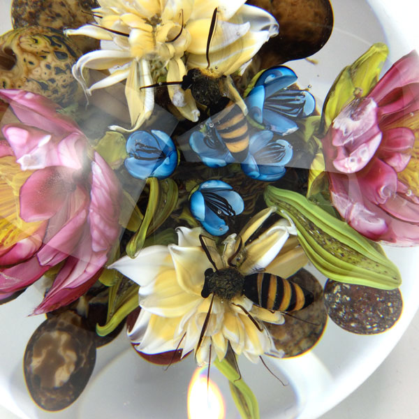 Emily Dickinson’s Garden Cluster Orb w/ Honeybees