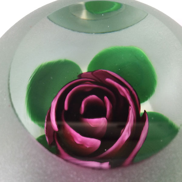 Faceted Ruby Millville Rose by Tony DePalma
