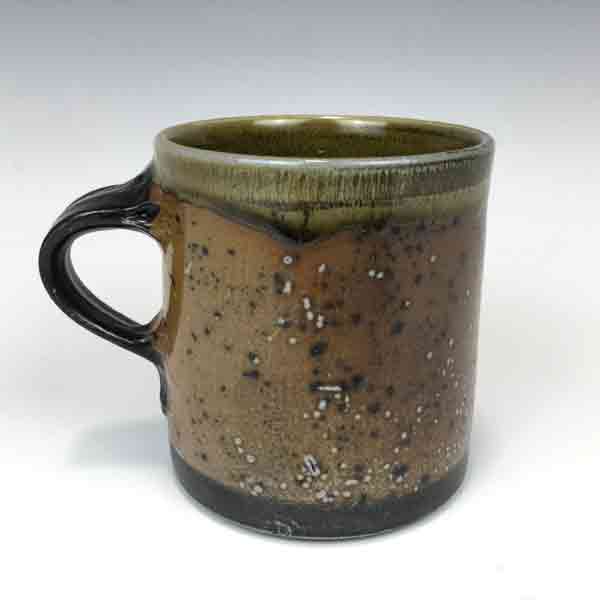 Pig Cylinder Pottery Mug by Terry Plasket