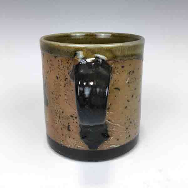 Pig Cylinder Pottery Mug by Terry Plasket