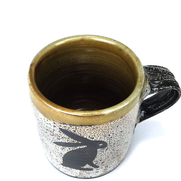 NJ Ruga Clay Pottery Cylinder Mug by Terry Plasket