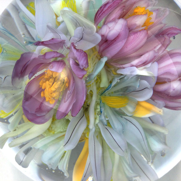 Celestial Bouquet Orb by Paul Stankard