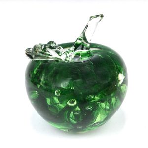 Swirl Apple Green Paperweight by WheatonArts