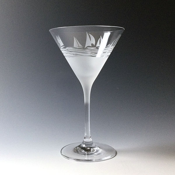 Etched Martini Glass - Happy Hour Projects