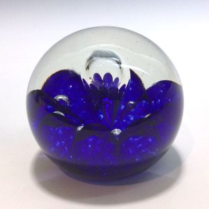 Crimp Paperweight in Cobalt by WheatonArts