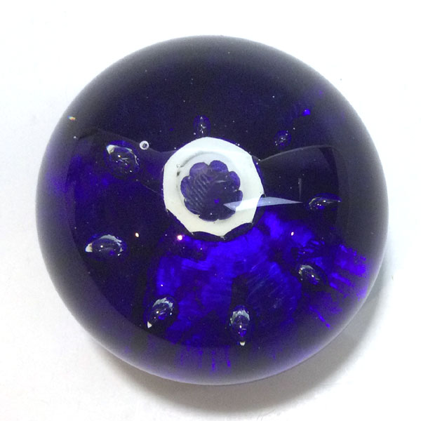 Crimp Paperweight in Cobalt by WheatonArts