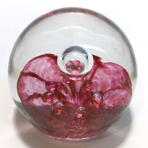 Crimp Paperweight in Cranberry by WheatonArts
