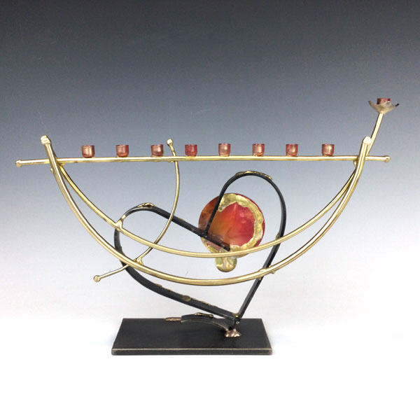 Heart Menorah by Gary Rosenthal Collection