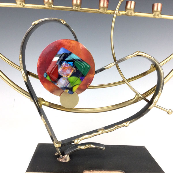 Heart Menorah by Gary Rosenthal Collection