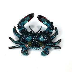 Jimmy Blue Crab Pin by Trovelore