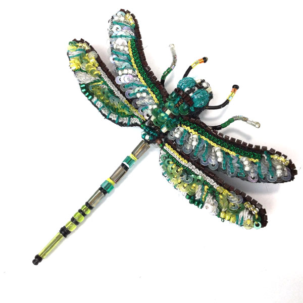 Green Darner Dragonfly Pin by Trovelore