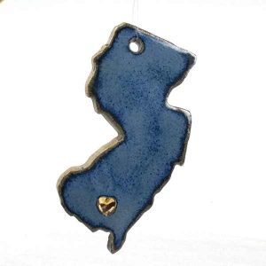 Phyllis Seidner NJ Love Ornament Blue