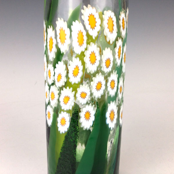 Clear Daisy Cylinder Vase by MAD Art Studios