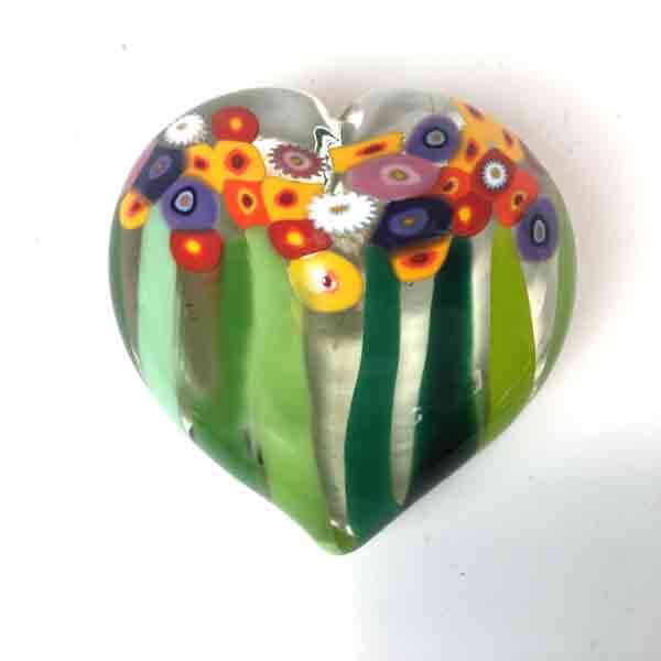 Multicolor Flower Heart by Mad Art Studios