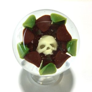 Life & Death Red Flower Ball by Rocko Bellaso