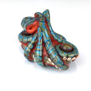 3D Coral Reticulated Octopus Bead