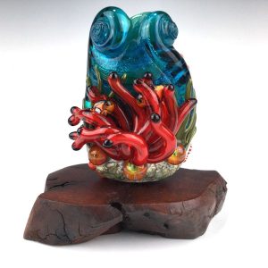 Octpus Garden Bead Sculpture Bead & Base