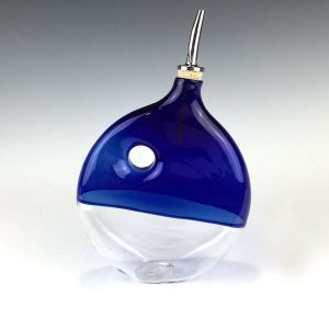 Blue Olive Oil Despenser by Boise Art Glass