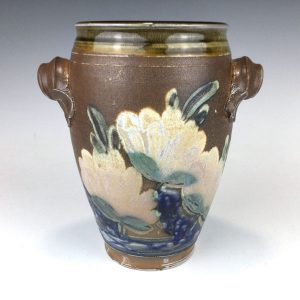 PLASKET Salt Glaze Vase with handles