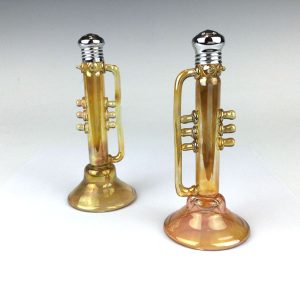 Trumpet Pedestal Salt and Pepper Shakers