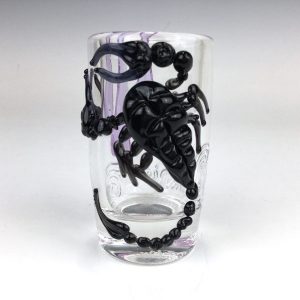 Black Scorpion Shot Glass by Mazet Studios