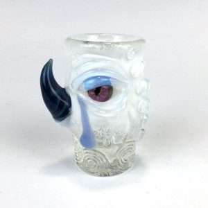 White Monster with Horn Shot Glass by Mazet