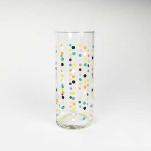 Patterned Dots 16oz Glass Tumbler