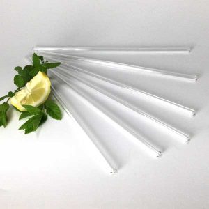 Set of 6 Glass Straws