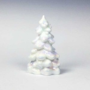 Mosser Glass 5.5″ Evergreen in Milk Carnival