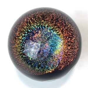 Large Dichroic Galaxy Marble by Bill Futer