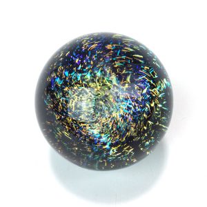 Large Dichroic Galaxy Marble by Bill Futer