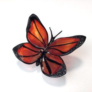 Monarch Butterfly Sculpture by Loy Allen