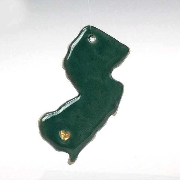 Phyllis Seidner NJ Love Ornament Emerald Green