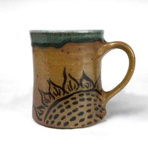 Phyllis Seidner Salt Glazed Sunflower Mug