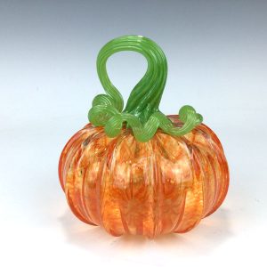 Transparent Orange Pumpkin w/Lime Stem