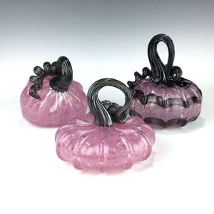 Wheaton Arts Flamingo Pumpkin Trio