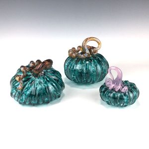 Cool Water Pumpkin Trio by Wheaton Arts