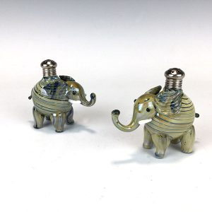 Blue Elephant Salt & Pepper Shakers