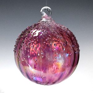 Small Gold Ruby Ice Cap Orn