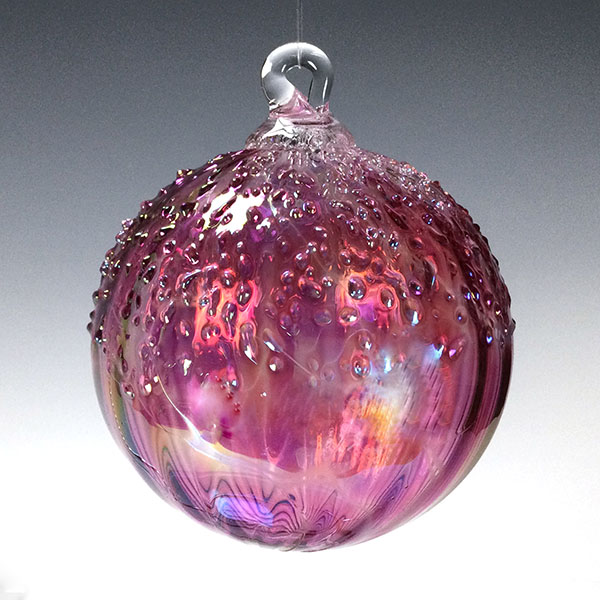 Small Gold Ruby Ice Cap Orn