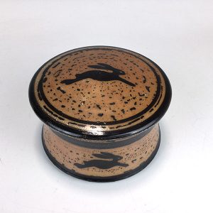 Running Rabbit Lidded Pottery Bowl – Terry Plasket