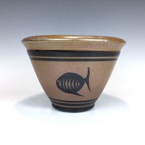 Fish Pottery Bowl by Terry Plasket