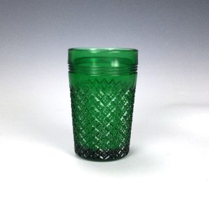 Pressed Glass Tumbler Green