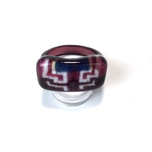 Amethyst Oblong Glass Ring by Ryoko Tsukurimichi